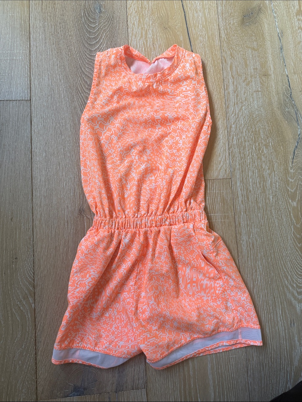 Zella Coral Printed Girls Romper